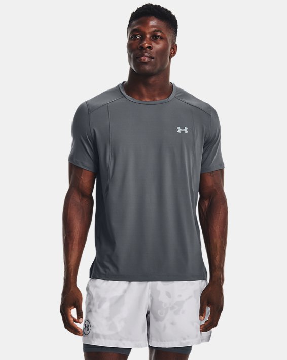 남성 UA 아이소-칠 런 레이저 티셔츠 in Gray image number 0